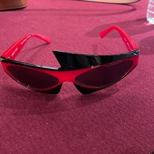 Alain mikli red and black sunglasses